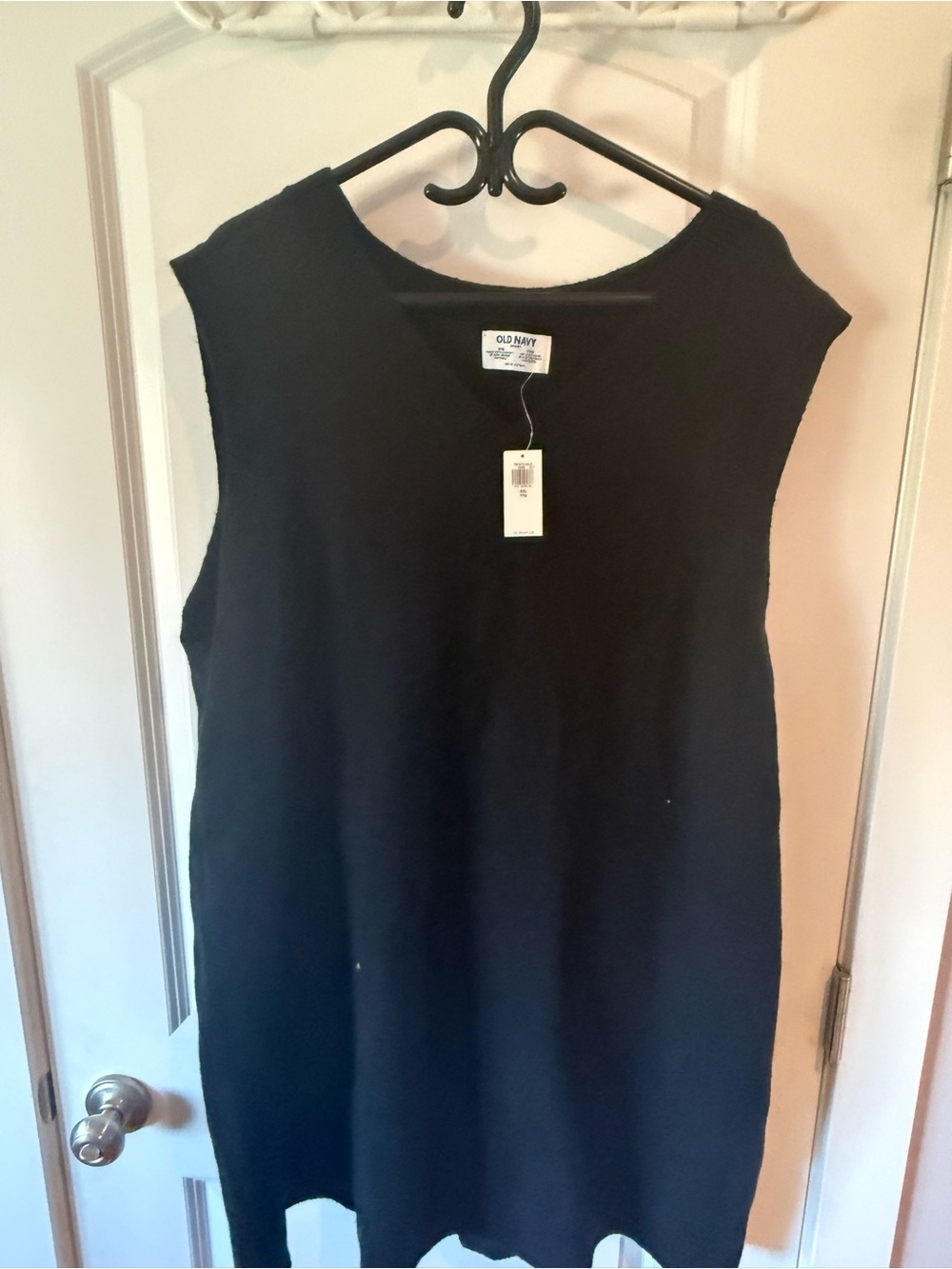 Old Navy Women's Black Sleeveless Knit Tunic/Sweater Dress XXL